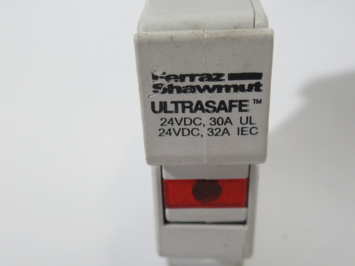 Ferraz Shawmut USM1I-DC24 Fuse Holder 24VDC@30/32A 1Pole USED