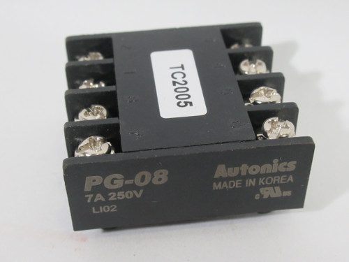 Autonics PG-08 Relay Socket 8-Pin 7A@250V USED
