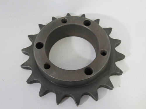 BVP 50SH18 Roller Chain Sprocket 1/2-1-5/8"ID 18T 50 Chain 5/8" Pitch USED