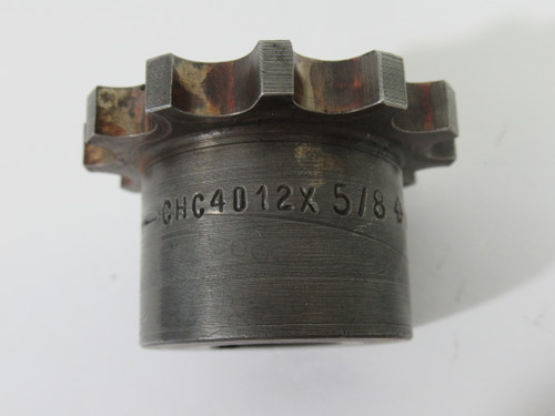 Browning CHC4012X5/8 Roller Chain Sprocket 5/8"ID 12T 40 Chain 1-1/4"LTB USED