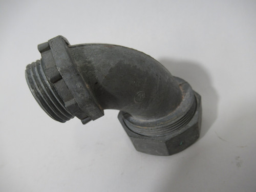 Appleton LML-21 90DEG Zinc Liquidtight Connector 3/4" NO SEAL Lot of 2 USED