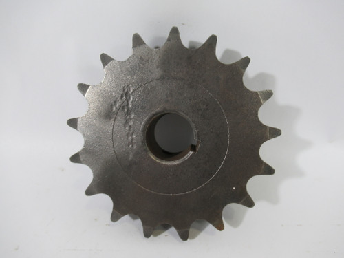 Martin 60BS17-1 Sprocket 1"ID 17T 60 Chain 3/4" Pitch USED