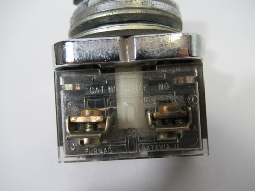 Furnas 52SB2AAB Ser. B Lever Selector Switch 1NO 1NC *No White Insert* USED