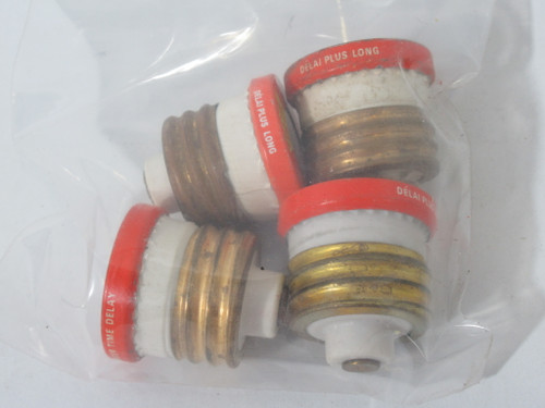 Fusetron TC-20 Dual Element Time Delay Plug Fuse 20A 125V Lot of 4 USED