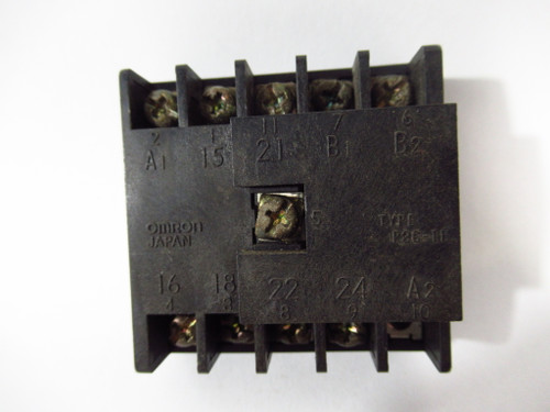 Omron P3G-11 Timer Back Mounted Socket 6A 250VAC 11-Pin *Missing Screw* USED