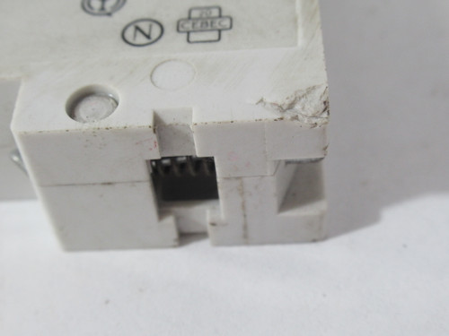 Siemens 5SX21-C6 Circuit Breaker 6A 230/400VAC 1 Pole *Crack to Case* USED