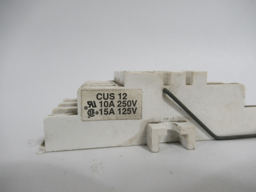 Curtis CUS12 White Relay Socket 10A@250V 15A@125V 11-Blade USED