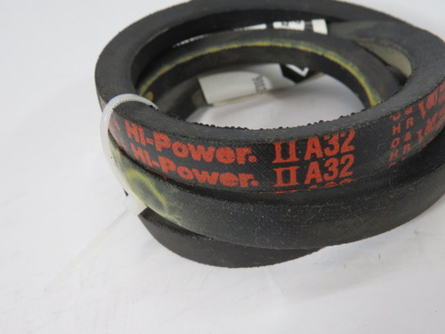 Gates A32 9002-2032 Hi-Power Belt 34"L 1/2"W 5/16"Th SHELF WEAR NEW