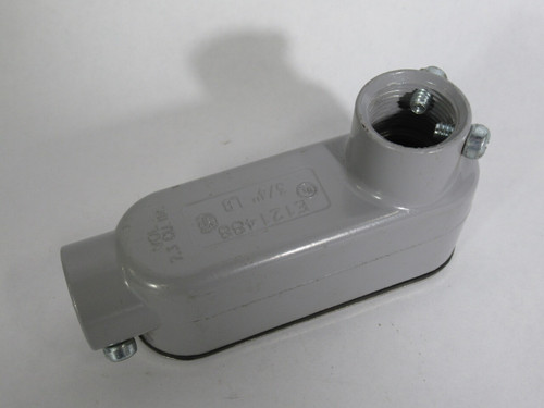 Generic 3/4"-LB Conduit Body w/Stainless Steel Cover USED