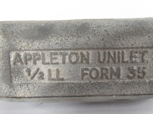 Appleton LL-50M Form 35 Malleable Iron Unilet w/Cover 1/2" USED