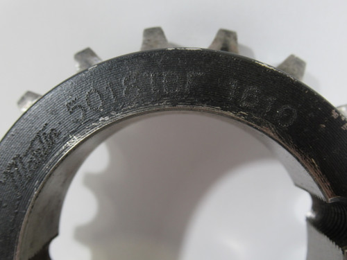 Martin 5018TBF Coupling Sprocket 1/2"-1.6875"OD 1"LTB 18T 50 Chain USED
