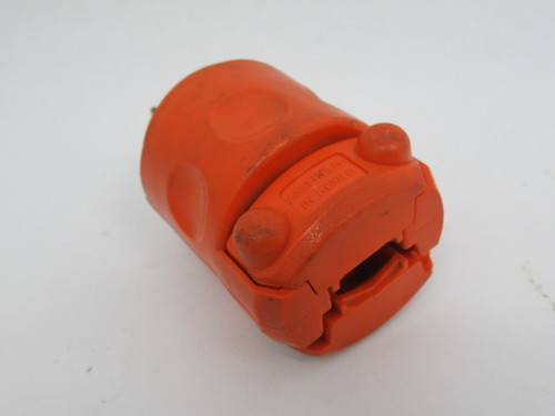 Leviton R51-515PV Orange Plug 15A 125V 3W 2P USED