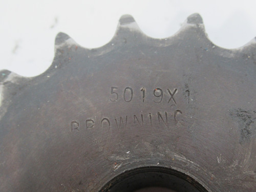 Browning 5019X1 Roller Chain Sprocket 1"ID 19T 50Chain 5/8" Pitch USED