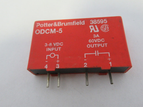 Potter & Brumfield ODCM-5 Output Module 3-8VDC 3A 60VDC USED