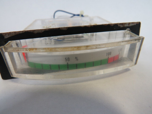 Jemco EN-65-L-B Panel Meter 0-120% Range USED