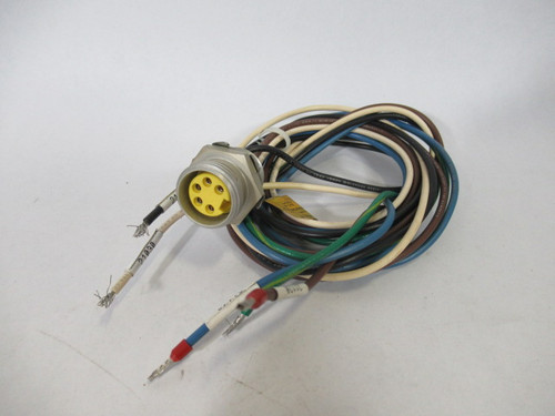 Woodhead 1R5D04A25M010 5P Female Mini Change Receptacle 5.6A 300V 1M L USED