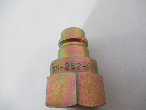 Parker Bruning SM-252-6FP Hydraulic Steel Quick Coupling 6000PSI Plated USED