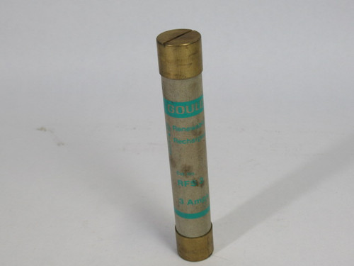 Gould RFS3 Renewable Fuse 3A 600V USED
