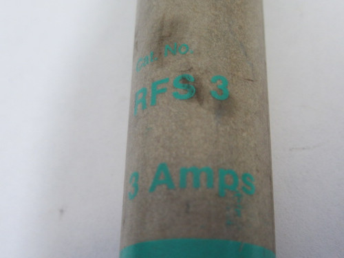 Gould RFS3 Renewable Fuse 3A 600V USED