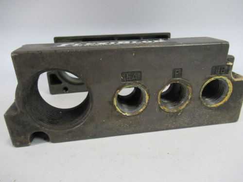 Numatics 229-691 End Plate for MK15 Series Manifold Block USED
