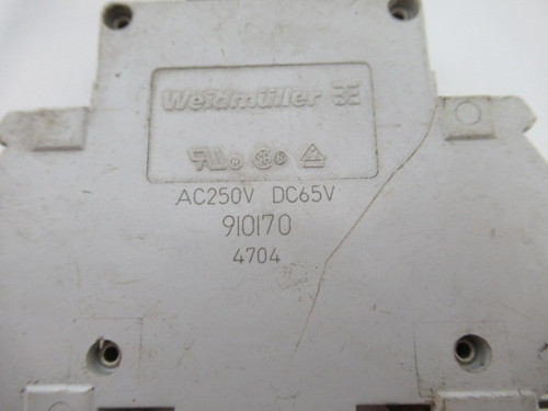 Weidmuller 910170 White Circuit Breaker 3A 250VAC 65VDC 1P USED