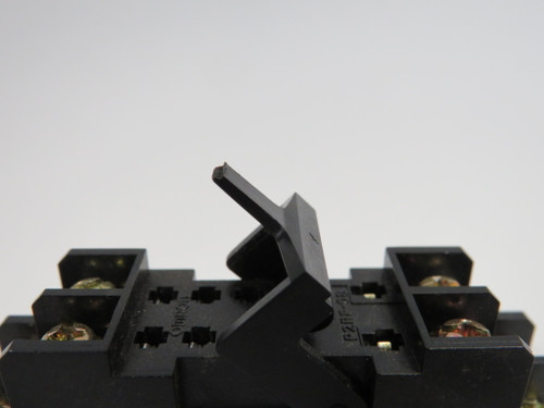 Omron P2RF-08 Relay Socket Base 5A 250V 8P *Broken Clamp* USED