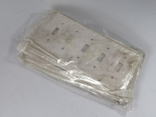 Leviton 001-88023 5-Gang Toggle Device Switch Wall Plate White Lot of 5 ! NWB !