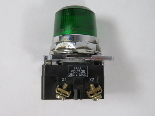 Cutler-Hammer 10250T208NC2N Green Incandescent Lamp 250V Max USED