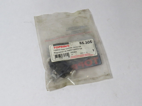 Topring 85-305 Topfit Flow Control Valve ! NWB !