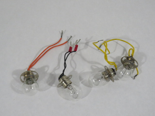 General Electric 1630 Miniature Instrumental Bulb 2.75A 6.5V Wired Lot of 4 NOP