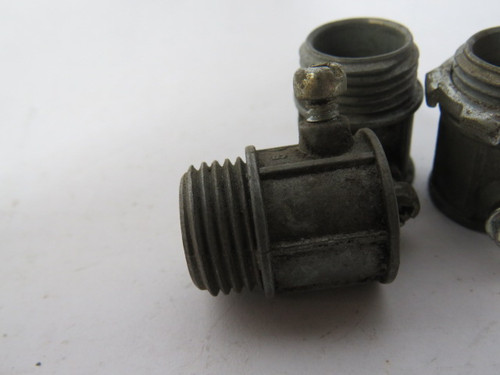 Thomas & Betts TC-221 Zinc EMT Set Screw 1/2"T 15/16"OD 1-5/32"L 3-Pc USED