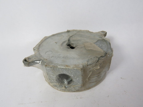 Rab 1/2VXJ Round Outlet Box w/Cover 5Hole 1/2"Hub 4"Dia 1.72"D ! NWB !