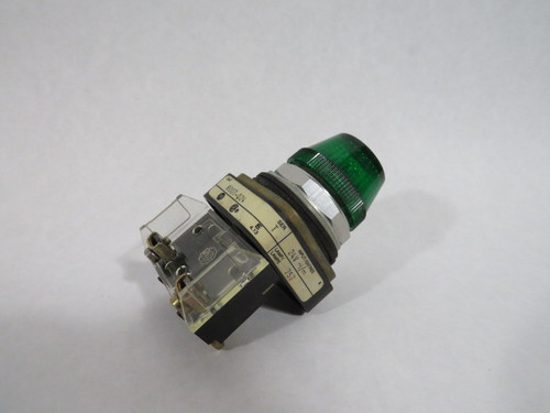 Allen-Bradley 800T-Q24G Series T Green Pilot Light 24VDC/AC USED