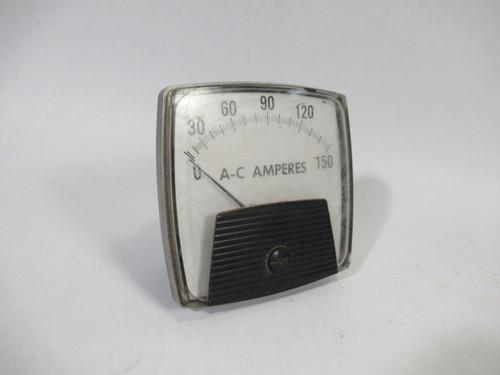 Electro-Meters 250-340-LSPZ Panel Meter Range 0-150 A.C. Amps USED