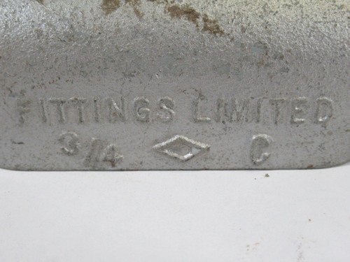Fittings Limited C-3/4 Conduit Body w/o Cover 3/4" USED