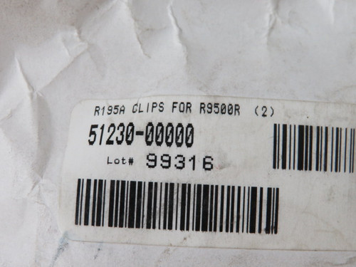 AO Safety 51230-00000 Filter Clips for R9500R 2-Pack  NWB