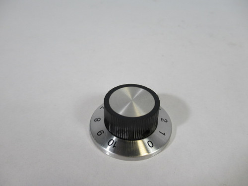 Tyco Electronics PKS90B101/4 Silver Rotary Switch Knob ! NOP !