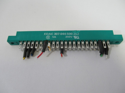 EDAC 307-044-500-202 Standard Card Edge Connector 44P Cosmetic Damage USED