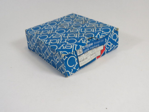 Critchley 06161101 Brown Cable Marker #1 Z11 Straight Cut 700-Pack  NEW