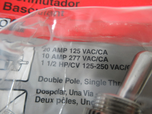 Gardner Bender GSW-14 ON/OFF Toggle Switch 125VAC 20A 277VAC 10A ! NEW !