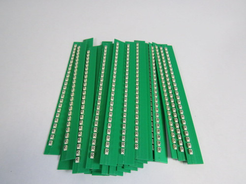 Grafoplast 117MRRBW Trasp Wire Marker "R" Approx 20/Strip Lot of 31  NOP