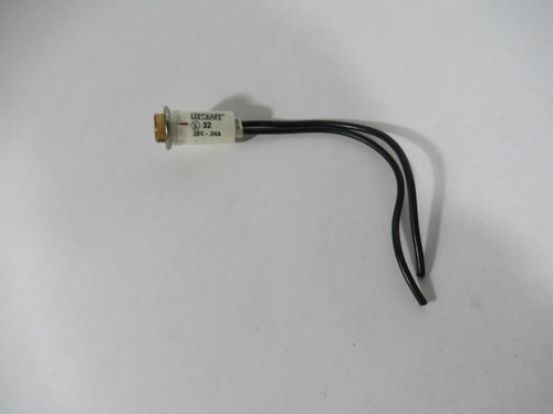 Leecraft 32G18-2113T Amber Pressfit Indicator Light 28V 0.04A USED