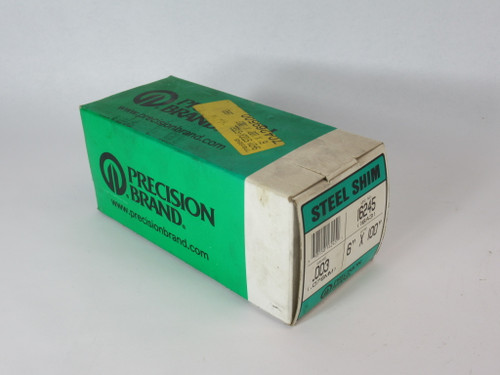 Precision Brand 16245 Steel Shim 0.003" Thickness 6" x 100" BOX WEAR NEW