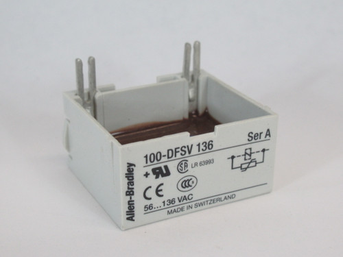 Allen-Bradley 100-DFSV136 Suppressor Module 56-136V BOX DAMAGE NEW