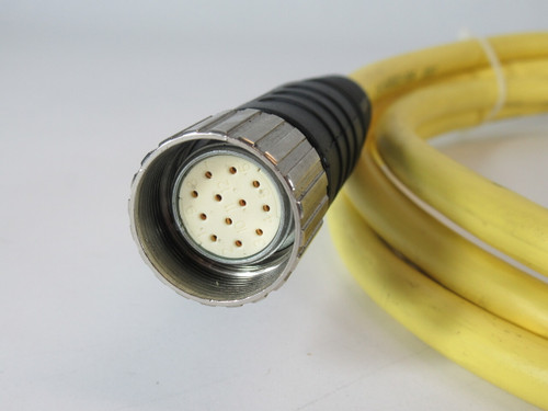 Turck CKM 12-11-5/S90 Single-Ended Cordset 11-Wire 85" Length USED