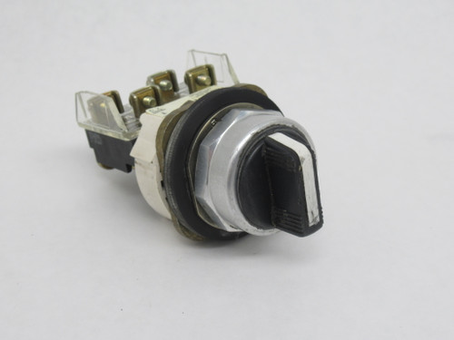 Allen-Bradley 800T-J91A Series T Selector Switch 3-Position Spring Return USED
