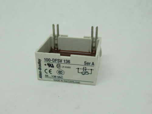 Allen-Bradley 100-DFSV136 Series A Suppressor Module 56-136V NOP