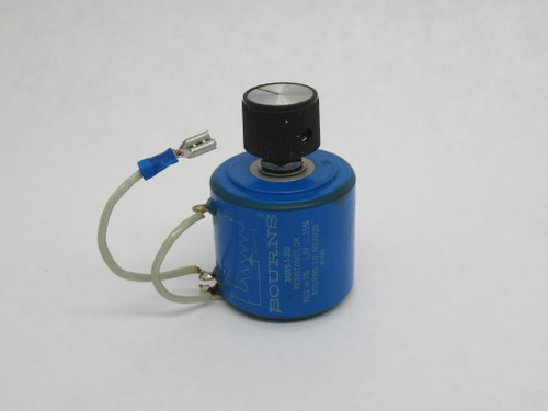 Bourns 3400S-1-202 Potentiometer 2K Ohms +/-3% Res +/- .15% Lin SOLDERED USED