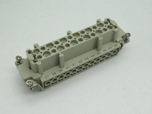Harting 09330242711 Female Connector 16A Size 48B Contacts 25-48 SHELF WEAR NOP