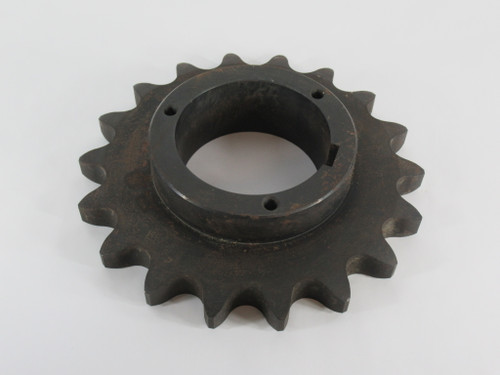 Generic H120R18 Roller Chain Sprocket R1 Bushing 18 Teeth 120 Chain USED